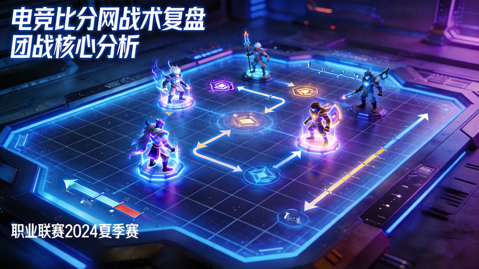 职业联赛团战战术沙盘推演画面——电竞比分网战术复盘核心栏目配图